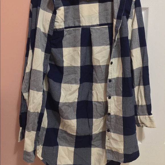 Flowing Flannel in Blue and White - Picture 1 of 3